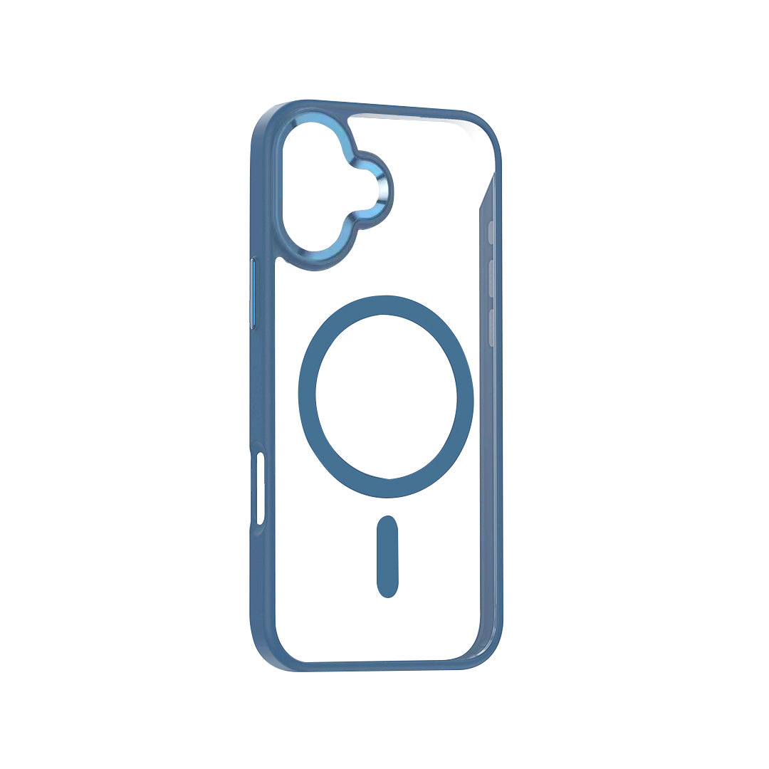 Highly transparent soft frame magnetic mobile phone protective case